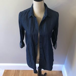 Joe Fresh Button Down Tunic Shirt